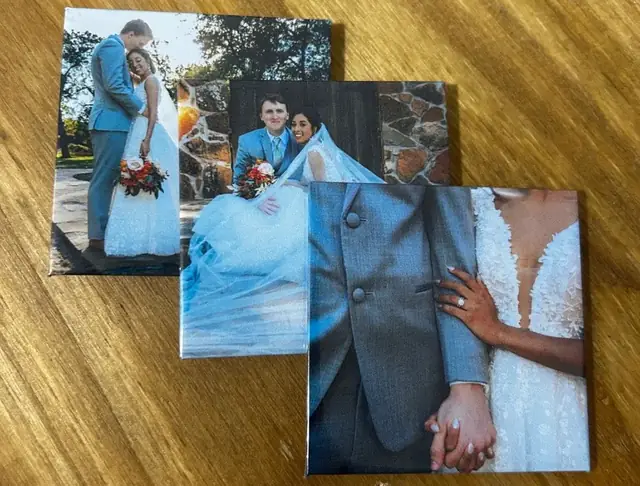 Personalized wedding magnet keepsakes