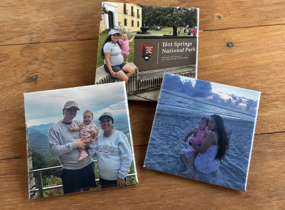 Custom photo magnets made for customers in McAllen, TX
